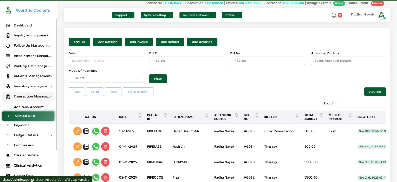 💰 Manage Billing & Inventory
