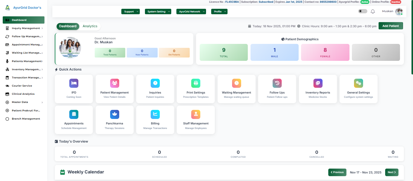 🌿 Optimize Clinic Operations